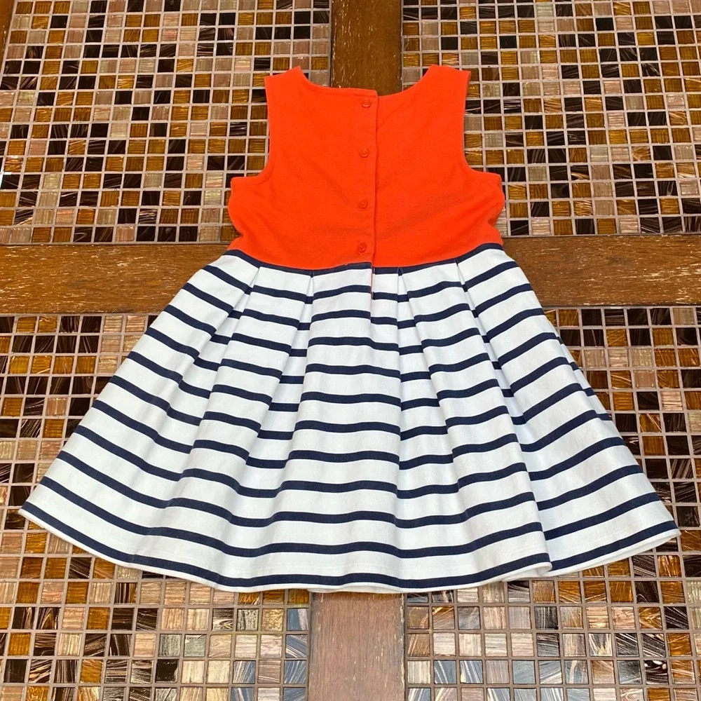 Janie and Jack Striped Colorblock Dress